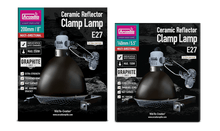 Load image into Gallery viewer, Arcadia Ceramic Clamp Lamp Graphite