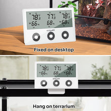 Load image into Gallery viewer, ReptiZoo Wireless 3-Channel Thermo-Hygrometer