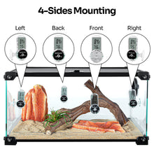 Load image into Gallery viewer, ReptiZoo 4-Sides Mounting Digital Thermo-Hygrometer