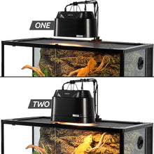 Load image into Gallery viewer, ReptiZoo Double Dome Lamp Fixture 2-in-1