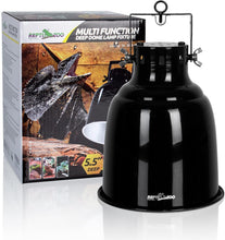 Load image into Gallery viewer, ReptiZoo Multi-Function Angle Adjustable Dome Lamp Fixture