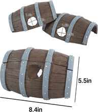 Load image into Gallery viewer, ReptiZoo Magnetic Connectable Barrel Log & Tunnel Hide (2-Pack)