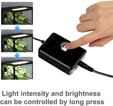 Load image into Gallery viewer, ReptiZoo Terrarium LED Light Hood with Bracket Extenders