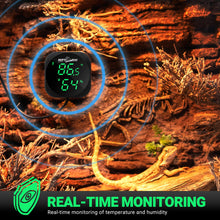 Load image into Gallery viewer, ReptiZoo LED Digital Thermo-Hygrometer with USB