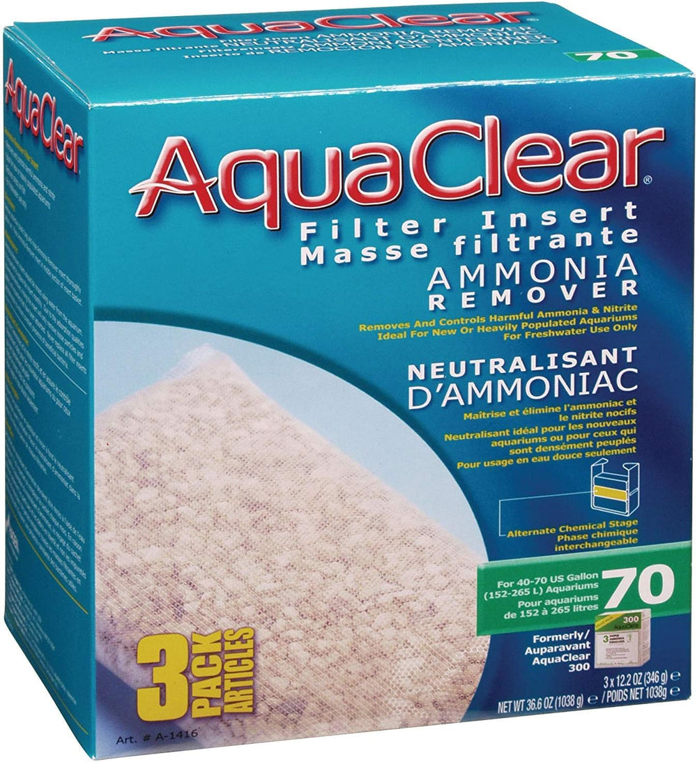 AquaClear Ammonia Remover 70, 3 Pack