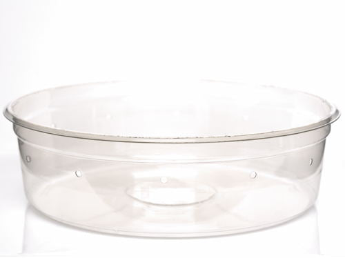 Deli Cup Vented WITH Lid Super Clear 6.75", 10-Pack