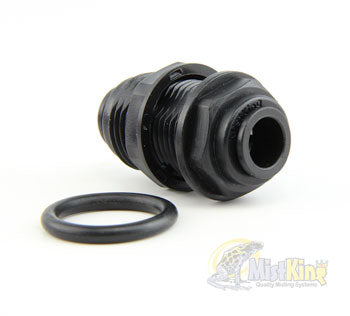 MistKing 1/4" Bulkhead with O-Ring + Plug