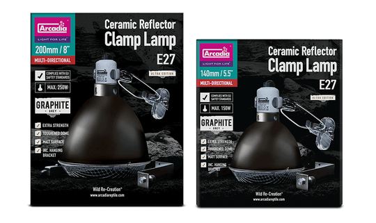 Arcadia Ceramic Clamp Lamp Graphite