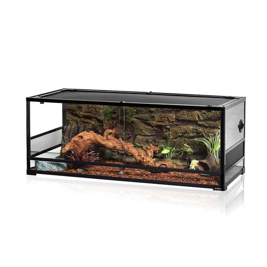 ReptiZoo Knock-Down Super Clear Tempered Glass Terrarium **SHIPPABLE VIA COURIER**