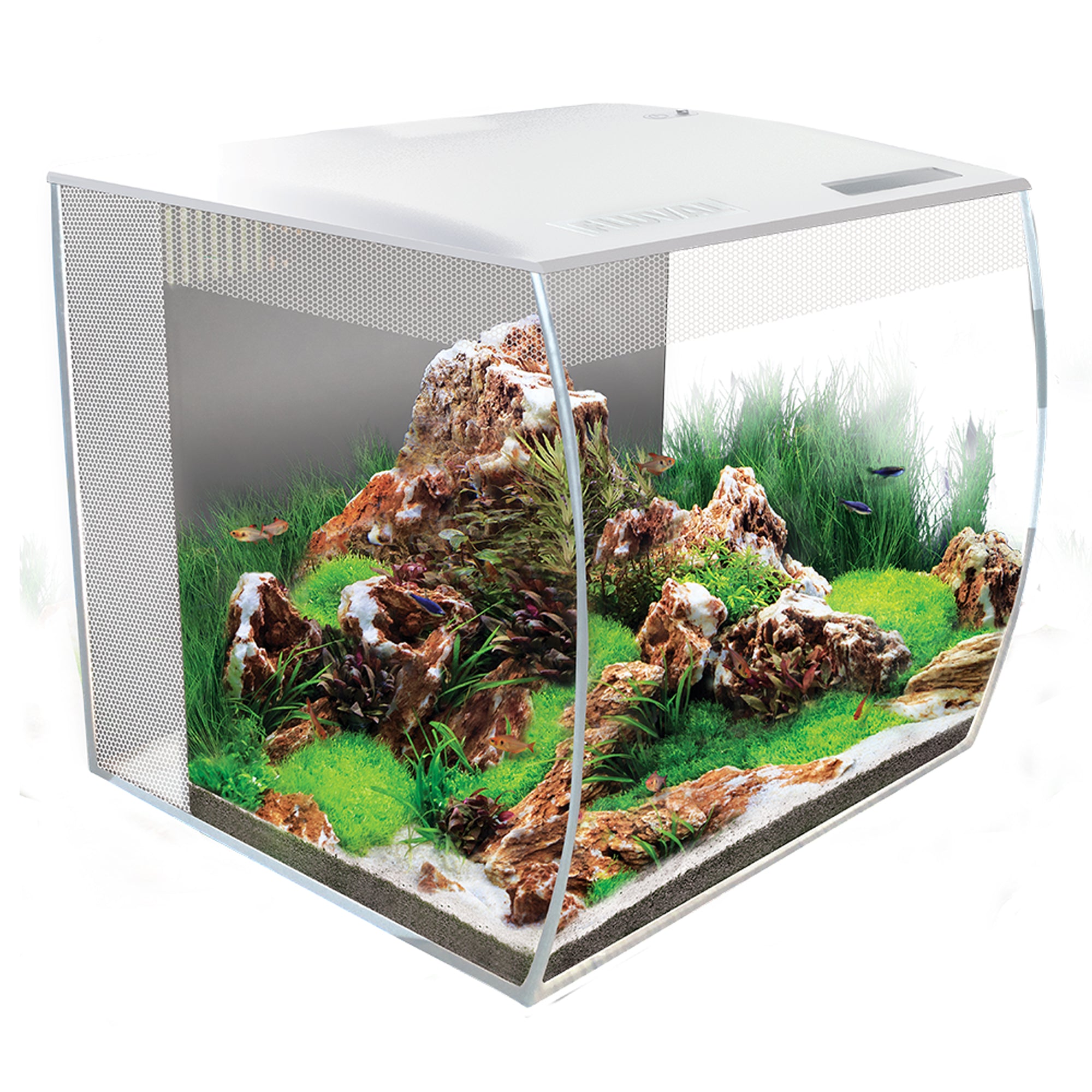 Fluval FLEX Aquarium White, 15 Gal – Northern Gecko Inc