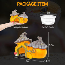 Load image into Gallery viewer, ReptiZoo Multifunctional Pumpkin Hide Castle
