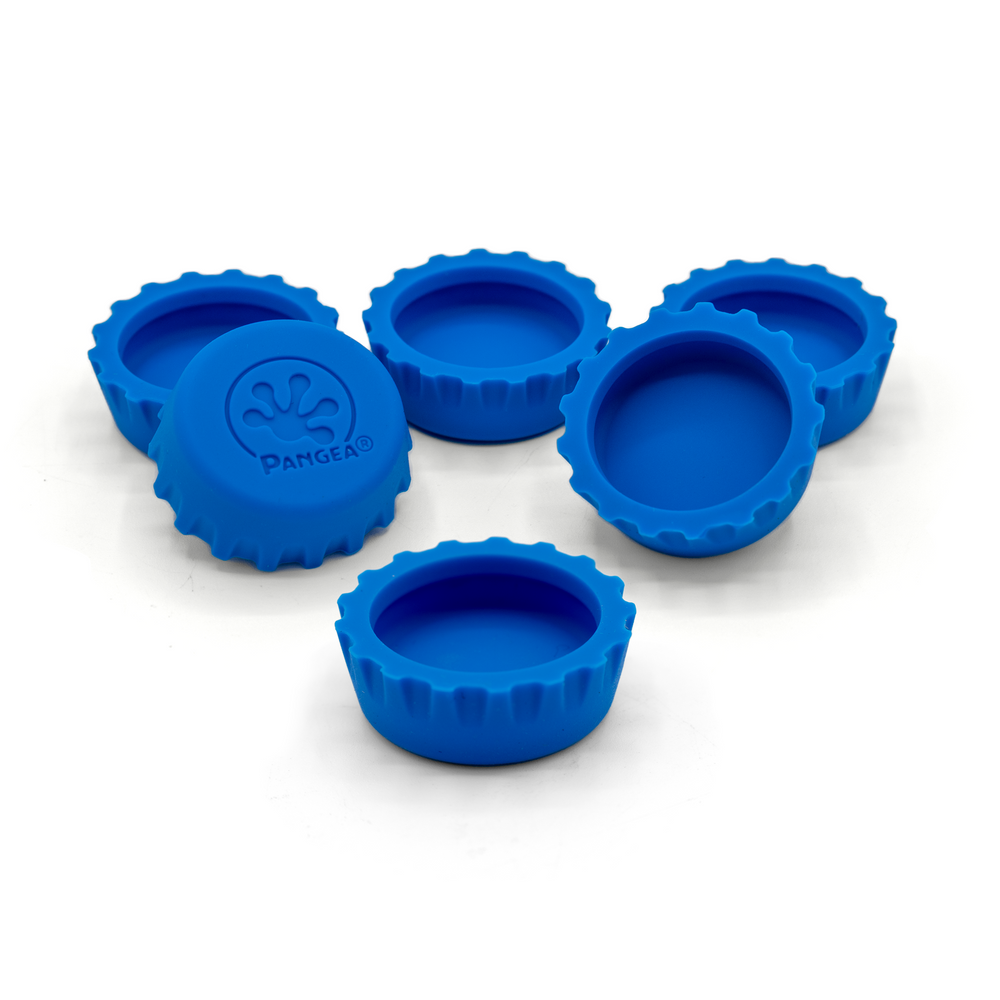 Pangea Silicone Bottle Cap Gecko Feeding Dishes (6-Pack)