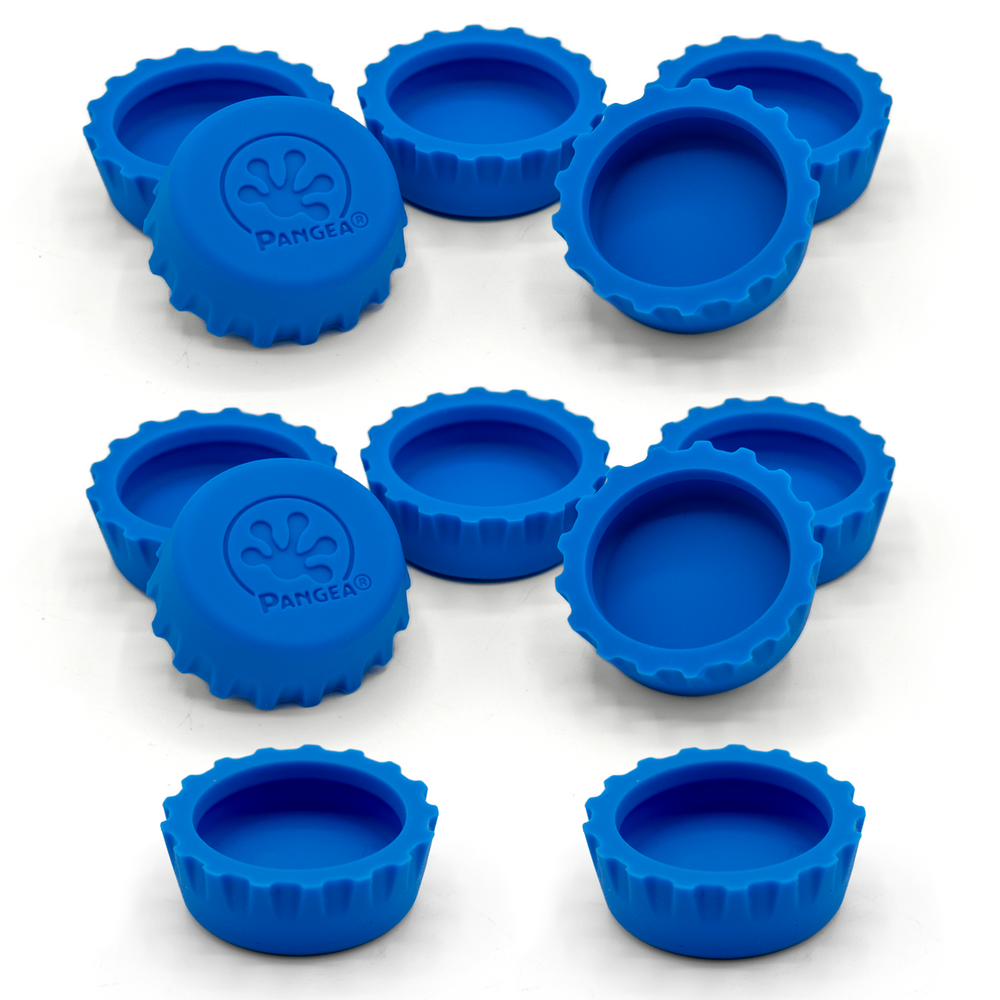 Pangea Silicone Bottle Cap Gecko Feeding Dishes (12-Pack)