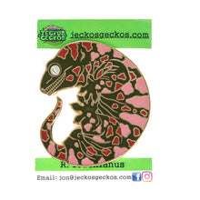 Load image into Gallery viewer, Pangea Reptile R. leachianus 3&quot; Glow in the Dark Pin
