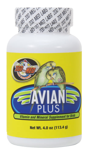 Zoo Med Avian Plus Vitamin and Mineral Supplement Birds