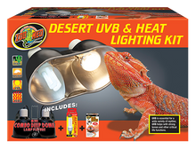 Load image into Gallery viewer, Zoo Med Desert UVB &amp; Heat Lighting Kit
