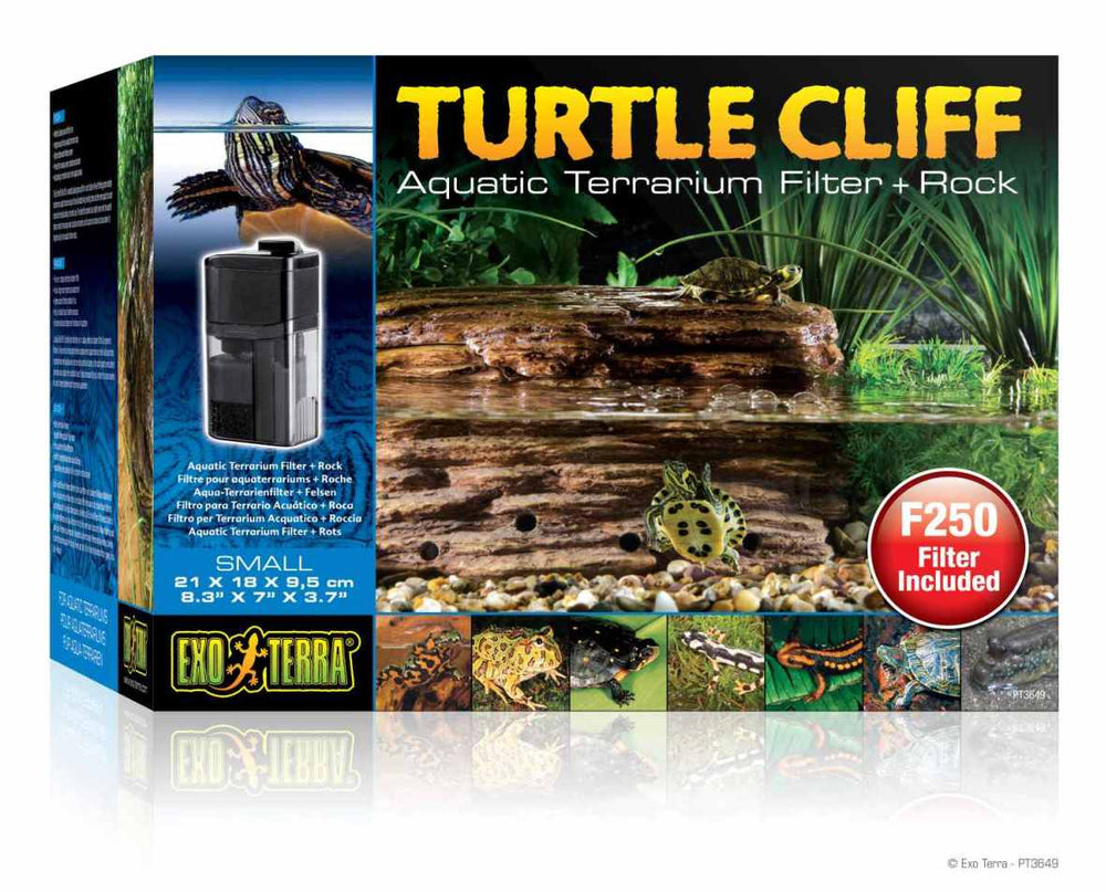 Exo Terra Turtle Cliff, Aquatic Terrarium Filter + Rock