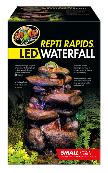 Zoo Med Repti Rapids LED Waterfall, Rock Style