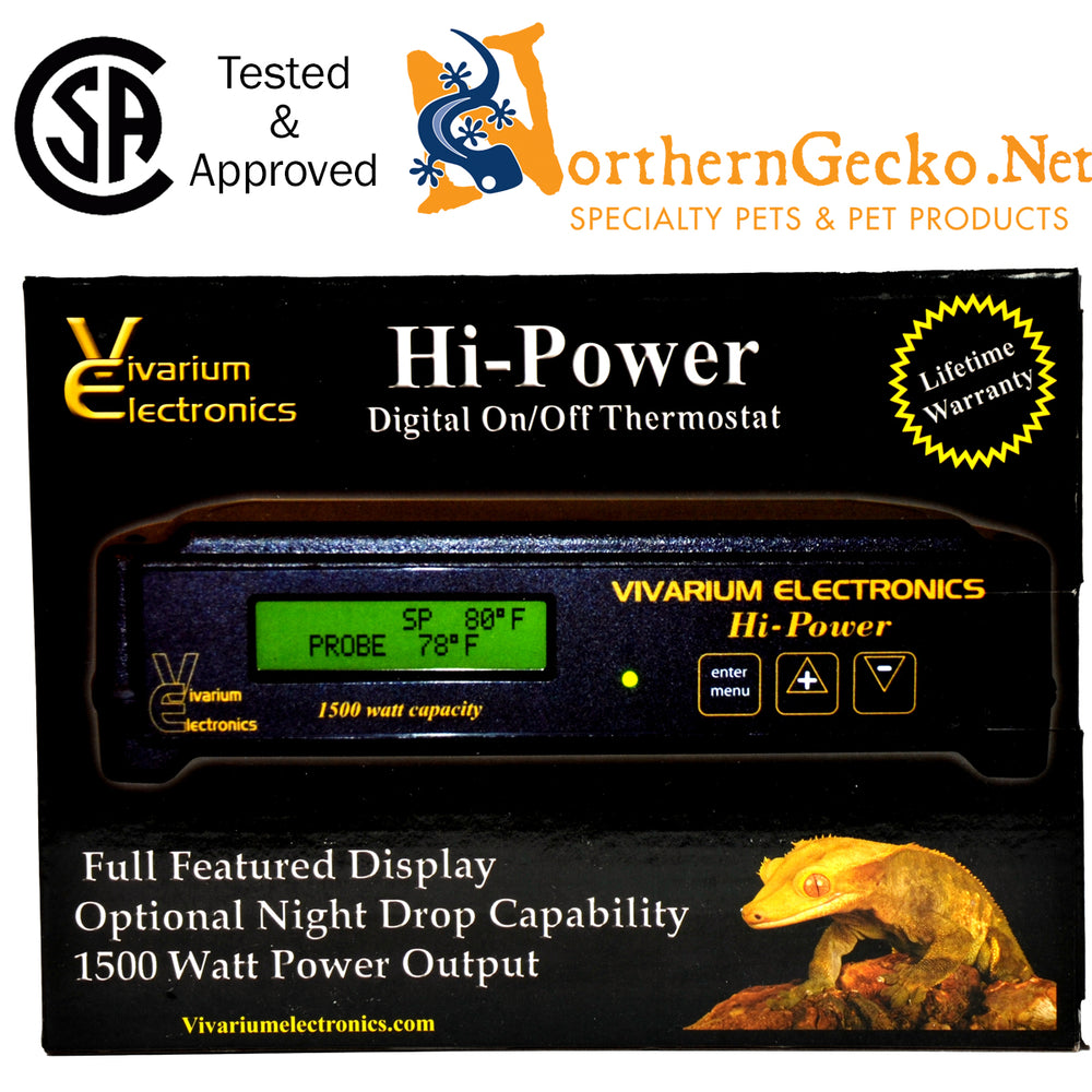 Vivarium Electronics Hi Power - CSA Certified - Thermostat