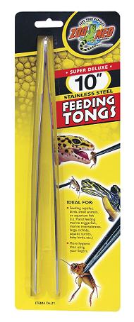 Zoo Med Super Deluxe Stainless Steel Feeding Tongs, 10